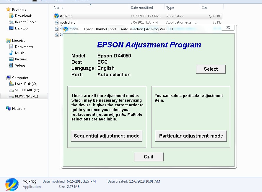 Epson Dx 4450 Reseter Download